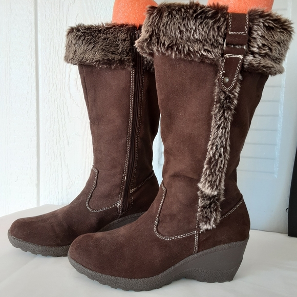 Faded Glory #214 Women's Brown Boots Sz 8 Preowned Good Condition - Picture 3 of 12